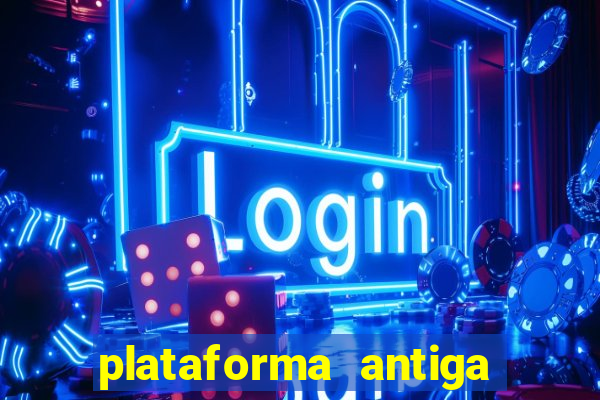 plataforma antiga de jogos